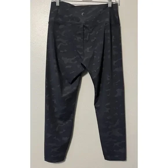 Zyia Active Leggings Women’s Sz 12 Gray Battleship Camo Luxe Hi Rise Athleisure - Picture 4 of 12